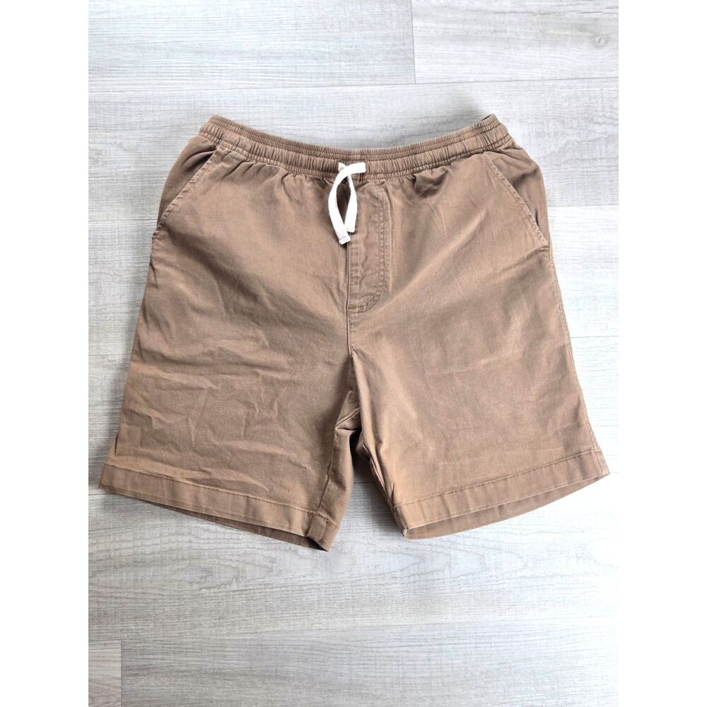 Chubbies Originals 7" Inseam Shorts Men’s Size Small Tan Khaki Elastic Waist